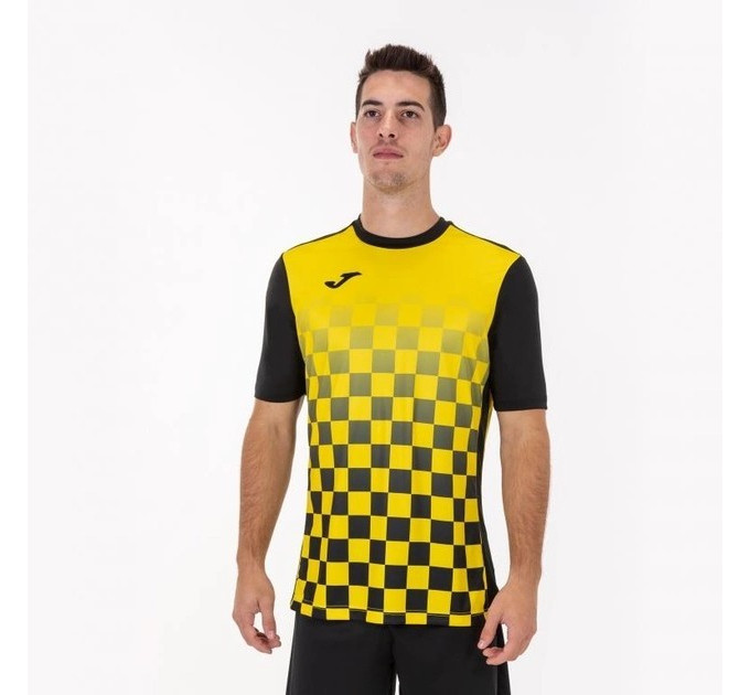 Футболка Joma FLAG II T-SHIRT BLACK-YELLOW S/S чорний,жовтий S 101465BV.109 S