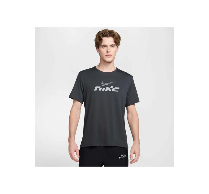 Чоловіча Футболка Nike M DF UV MILER FLASH SS Сірий L (7dIB4127-070 L)