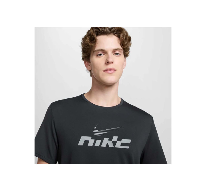 Чоловіча Футболка Nike M DF UV MILER FLASH SS Сірий L (7dIB4127-070 L)