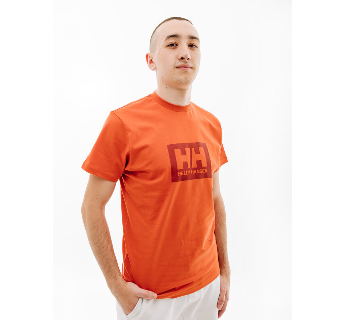 Чоловіча Футболка HELLY HANSEN HH BOX T Помаранчевий M (7d53285-179 M)