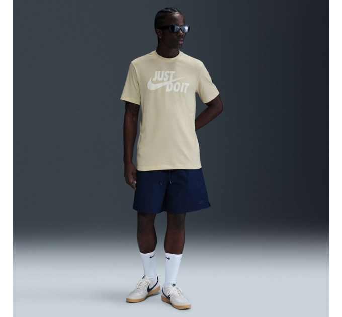 Чоловіча Футболка Nike M NSW TEE JUST DO IT SWOOSH Бежевий S (7dAR5006-229 S)