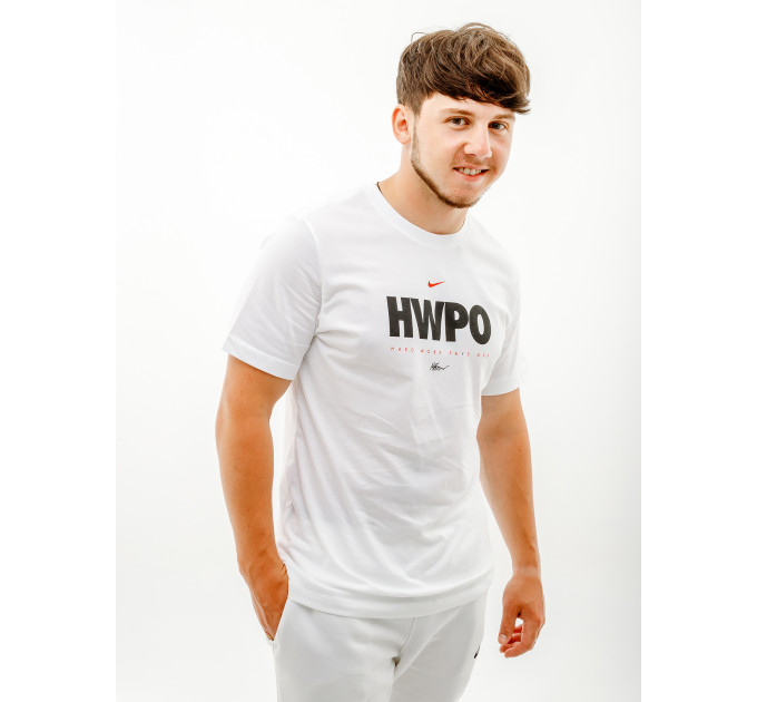 Чоловіча Футболка Nike M NK DFC TEE MF HWPO Білий 2XL (7dDA1594-100 2XL)
