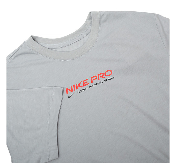Чоловіча Футболка Nike M NK DF TEE DB NK PRO 2 Сірий S (DM5677-077 S)