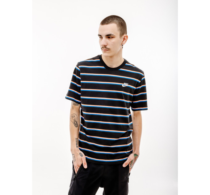 Чоловіча Футболка Nike M TEE CLUB STRIPE Чорний M (7dDZ2985-011 M) Чоловіча Футболка Nike M TEE CLUB STRIPE Чорний M (7dDZ2985-011 M)
