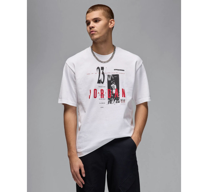 Чоловіча Футболка Jordan MREISSUE GX SS CREW Білий S (7dHJ2356-100 S)