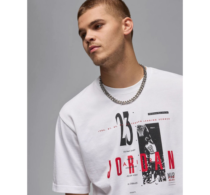 Чоловіча Футболка Jordan MREISSUE GX SS CREW Білий S (7dHJ2356-100 S)