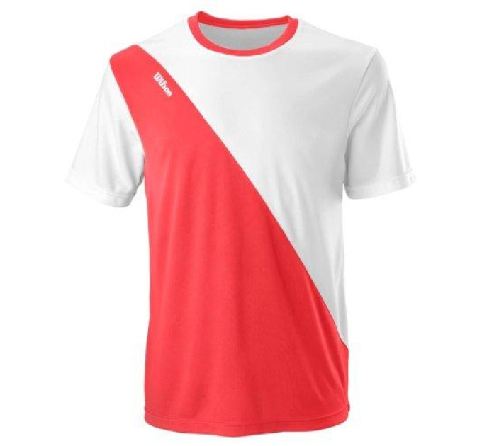 Чоловіча Футболка Wilson TEAM II CREW Білий Кораловий S (WRA794008 S)