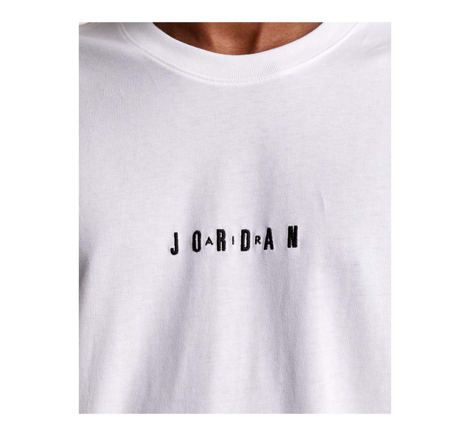 Чоловіча Футболка Jordan M EMB JORDAN AIR CREW Білий M (7dDM3182-100 M)