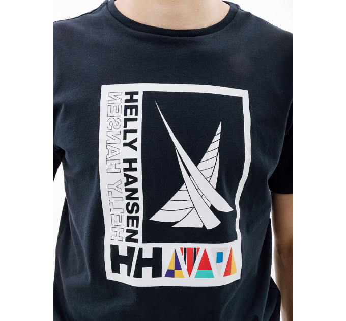 Чоловіча Футболка HELLY HANSEN SHORELINE T-SHIRT 2.0 Синій XL (7d34222-598 XL)