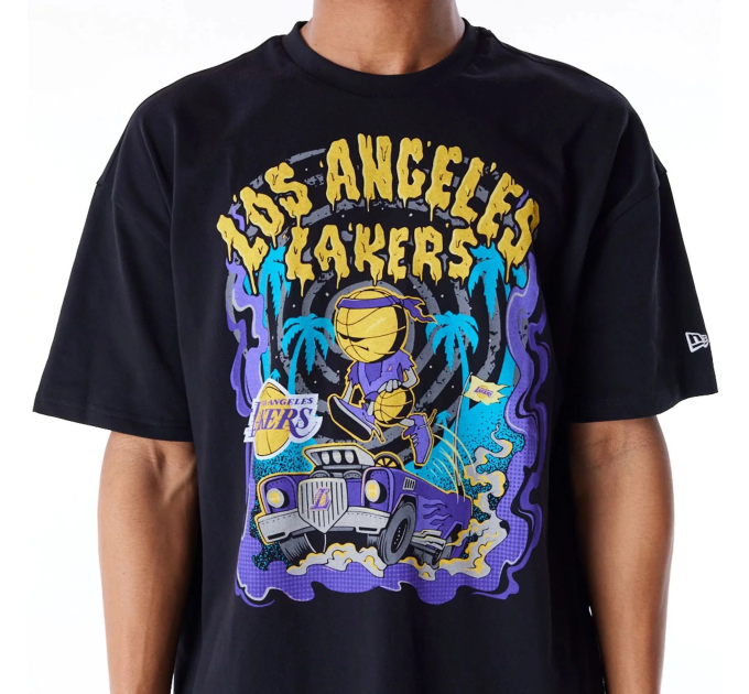 Чоловіча Футболка New Era GRAPHIC LAKERS Чорний XL (7d60565038 XL)