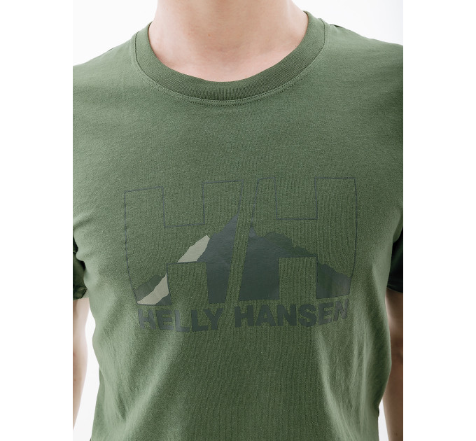 Чоловіча Футболка HELLY HANSEN NORD GRAPHIC T-SHIRT Зелений M (7d62978-476 M)