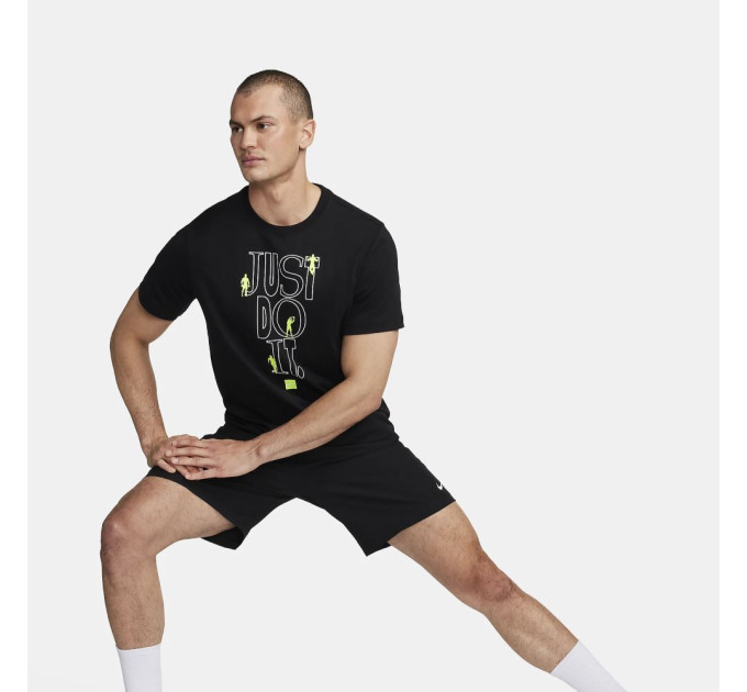 Чоловіча Футболка Nike Fitness Чорний XL (7dFQ3899-010 XL)