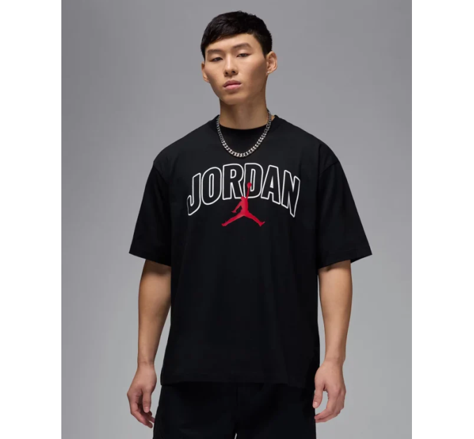 Чоловіча Футболка Jordan M BRK ARCH JD HBR SS CREW Чорний M (7dIB7347-010 M)