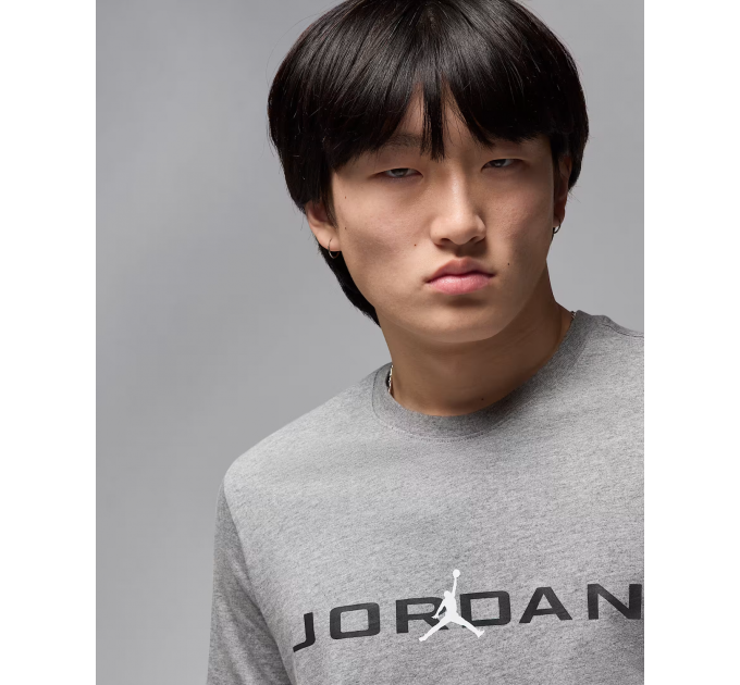 Чоловіча Футболка Jordan M JD AIR SS CREW Сірий M (7dIB7353-091 M)