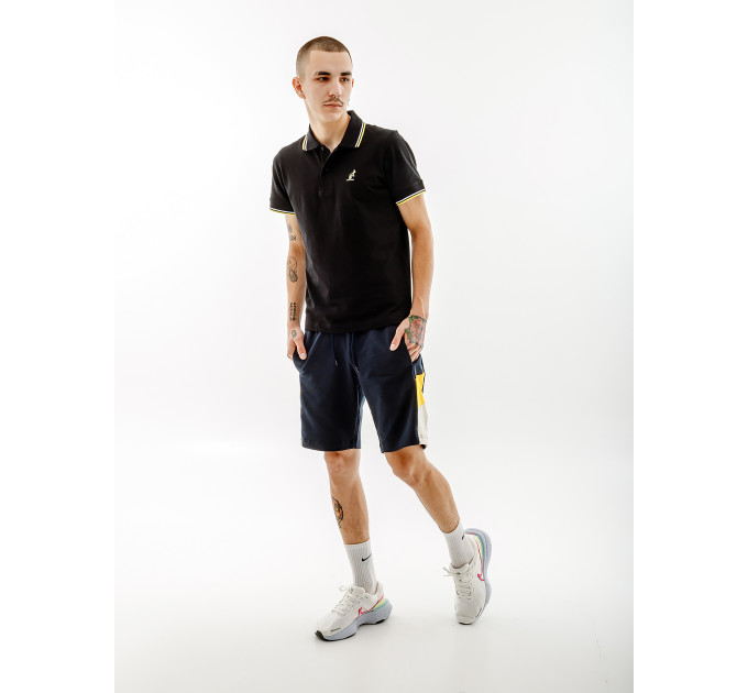 Чоловіча Футболка AUSTRALIAN 2-STRIPE PIQUE' POLO S-FIT Чорний L (7dLSUPO0004-003A L)
