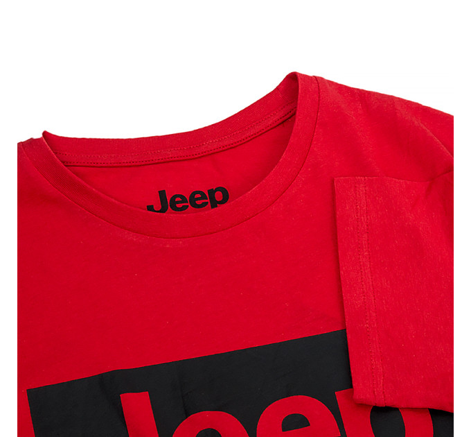 Чоловіча Футболка JEEP T-SHIRT Contours J22W Червоний 2XL (O102581-R699 2XL)