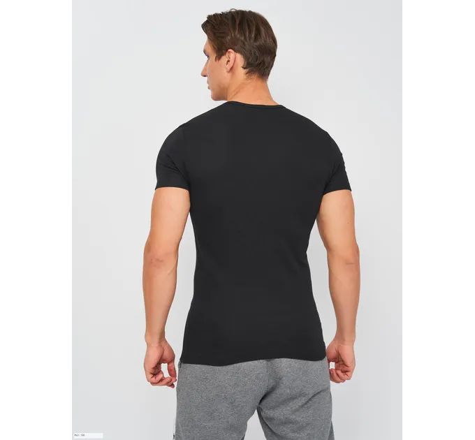 Футболка Kappa T-shirt Mezza Manica Scollo V чорний Чол M K1311 Nero M