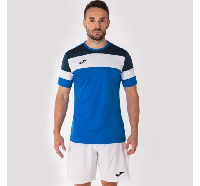 Футболка Joma CREW IV T-SHIRT ROYAL-DARK NAVY S/S блакитний M 101534.703 M