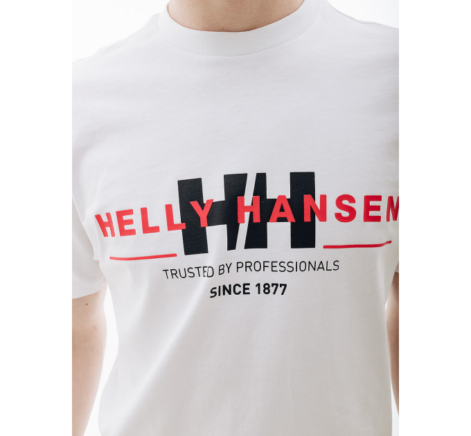 Чоловіча Футболка HELLY HANSEN RWB GRAPHIC T-SHIRT Білий XL (7d53763-001 XL)