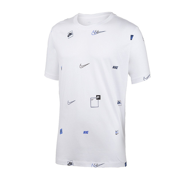 Чоловіча Футболка Nike M NSW 12 MO LOGO AOP TEE Білий XL (7dDN5246-100 XL)