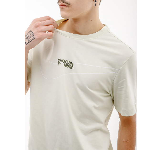 Чоловіча Футболка Nike M TEE LBR BIG SWOOSH Бежевий XL (7dFQ3785-020 XL)