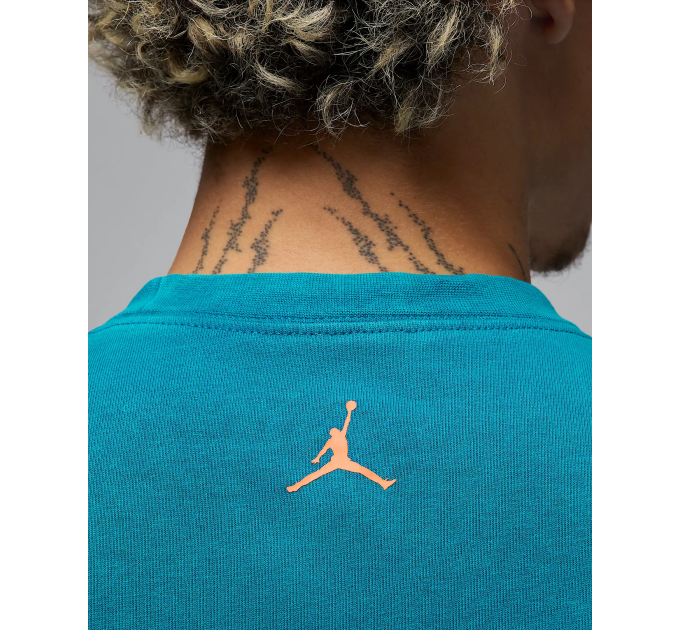 Чоловіча Футболка Jordan MREISSUE GX SS CREW Бірюзовий S (7dHJ2356-301 S)