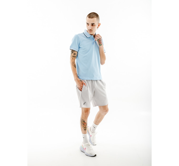 Чоловіча Футболка AUSTRALIAN 2-STRIPE PIQUE' POLO S-FIT Блакитний M (7dLSUPO0004-440 M)