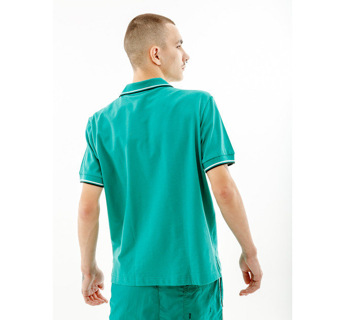 Чоловіча Футболка AUSTRALIAN 2-STRIPE PIQUE' POLO - R-FIT Зелений M (7dLSUPO0005-913 M)