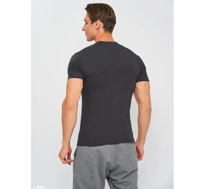 Футболка Kappa T-shirt Mezza Manica Scollo V антрацит Чол M K1311 Antracite M