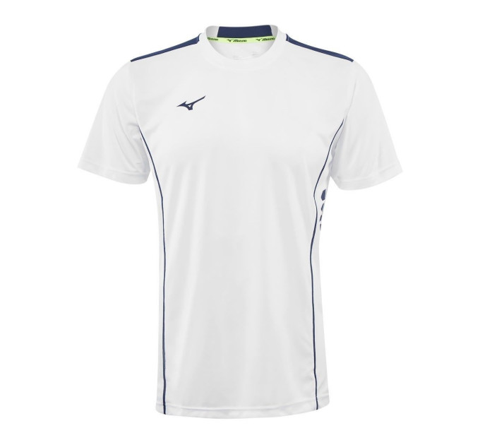 Чоловіча Футболка MIZUNO Hex Rect Tee білий/синій (M) 62EA7002-71 M Чоловіча Футболка MIZUNO Hex Rect Tee білий/синій (M) 62EA7002-71 M