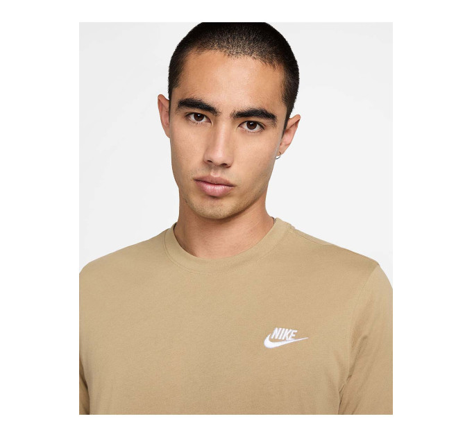 Чоловіча Футболка Nike M NSW CLUB TEE Бежевий M (7dAR4997-297 M)