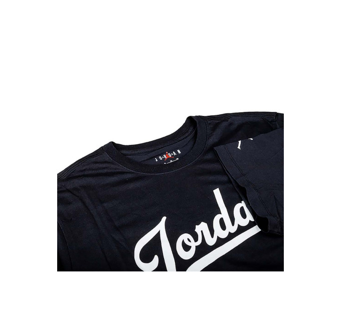 Чоловіча Футболка JORDAN M J FLT MVP WM SS CREW Чорний L (7dFN5958-010 L)