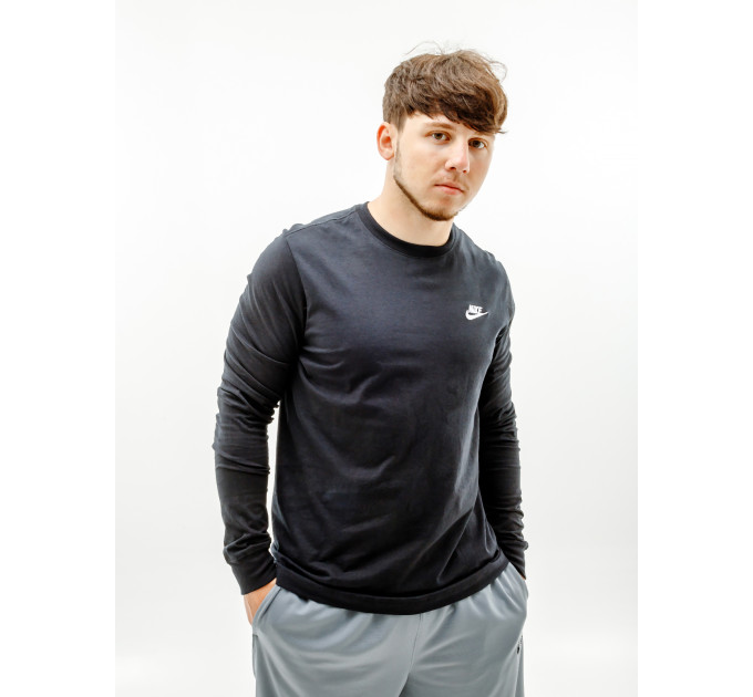 Чоловіча Футболка Nike M NSW CLUB TEE - LS Чорний XL (7dAR5193-010 XL)