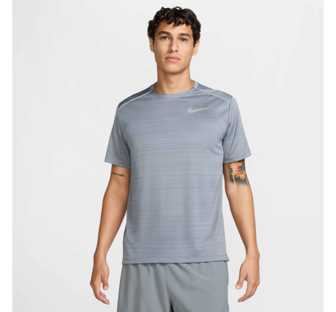 Чоловіча Футболка Nike M DF MILER SS Сірий L (7dFZ4782-065 L)