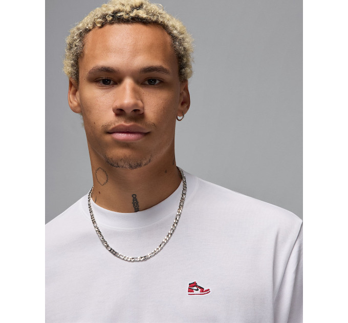 Чоловіча Футболка Jordan M BRND BR SR PCH SS CRW Білий M (7dHJ2326-100 M)