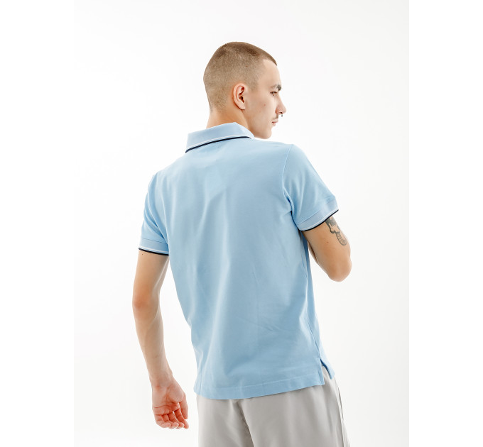 Чоловіча Футболка AUSTRALIAN 2-STRIPE PIQUE' POLO S-FIT Блакитний S (7dLSUPO0004-440 S)