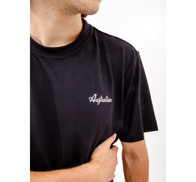 Чоловіча Футболка AUSTRALIAN EASY TECH PIQUE' T-SHIRT R-FIT Чорний 2XL (7dLSUTS0003-003 2XL)
