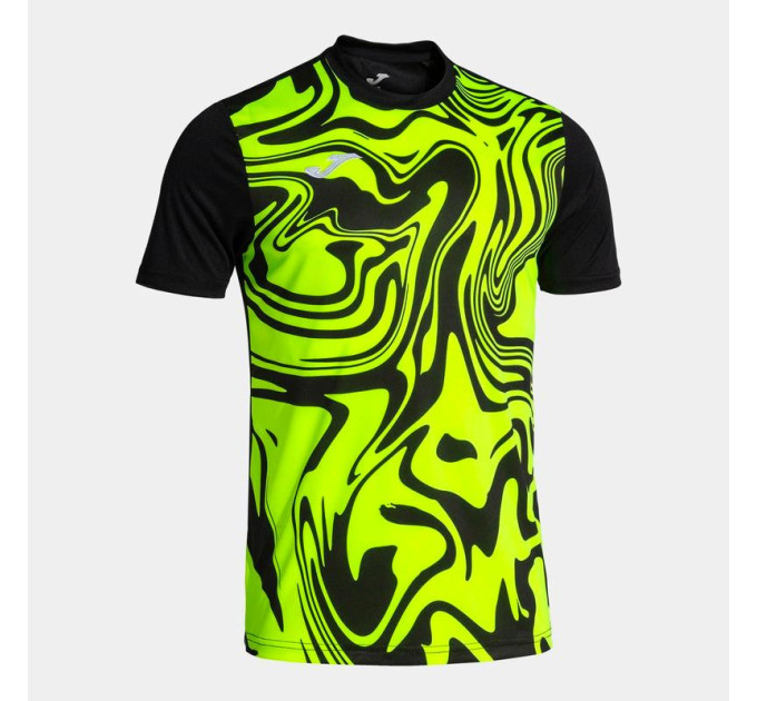 Футболка Joma LION II Чорний Салатовий 2XL (103729.121 2XL)