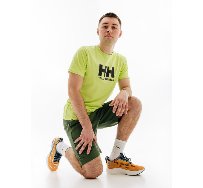 Чоловіча Футболка HELLY HANSEN HH LOGO T-SHIRT Салатовий XL (7d33979-395 XL)