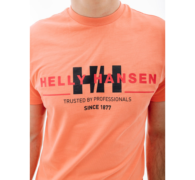 Чоловіча Футболка HELLY HANSEN RWB GRAPHIC T-SHIRT Помаранчевий XL (7d53763-284 XL)