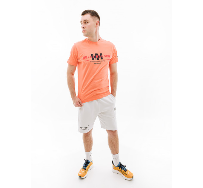 Чоловіча Футболка HELLY HANSEN RWB GRAPHIC T-SHIRT Помаранчевий XL (7d53763-284 XL)