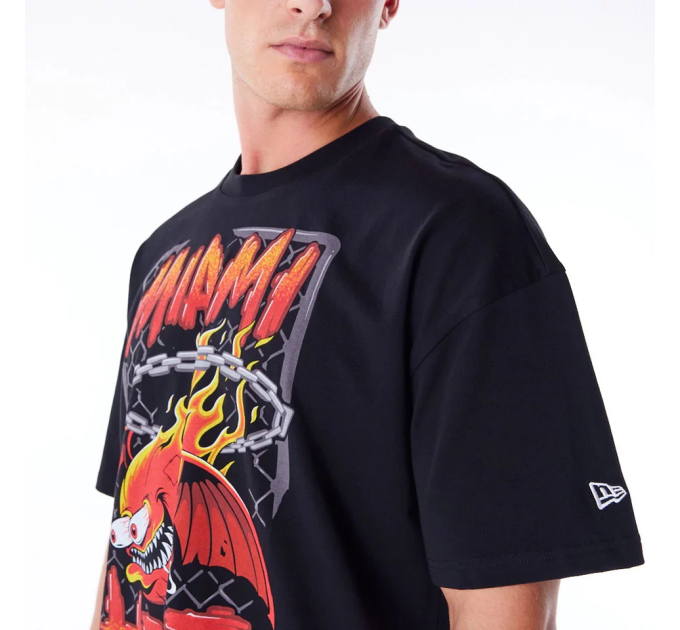 Чоловіча Футболка New Era GRAPHIC HEAT Чорний L (7d60565041 L)