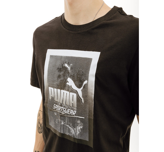 Чоловіча Футболка Puma GRAPHICS Photoprint Tee Чорний M (7d68018001 M)