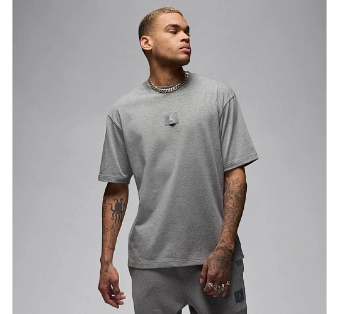 Чоловіча Футболка Jordan M FLT ESS 85 SS CREW Сірий S (7dFZ1912-091 S)