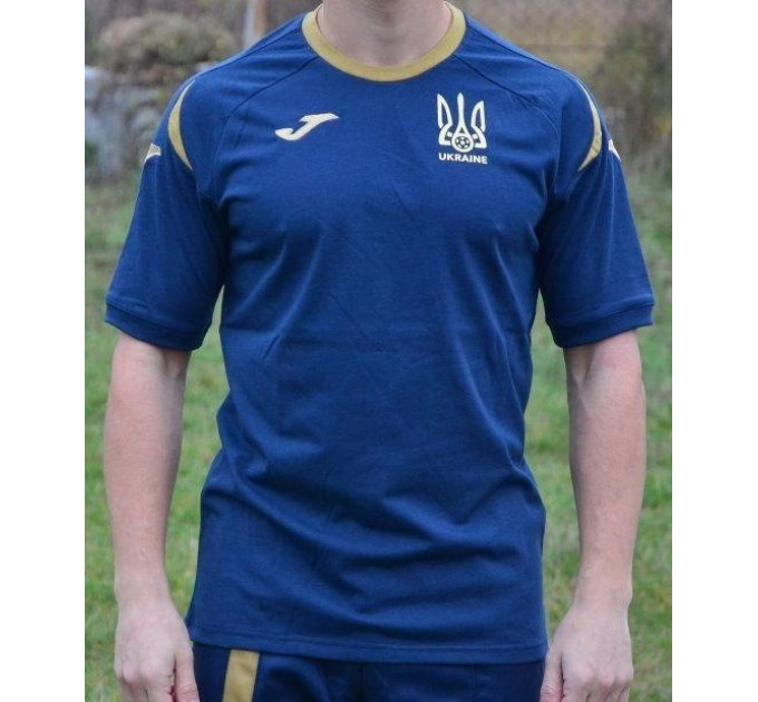 Чоловіча футболка Joma UKRAINE темно-синій XS FFU201032.18 XS Чоловіча футболка Joma UKRAINE темно-синій XS FFU201032.18 XS