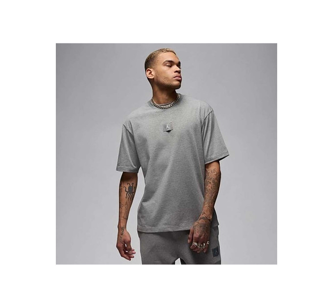 Чоловіча Футболка Jordan M FLT ESS 85 SS CREW Сірий M (7dFZ1912-091 M)