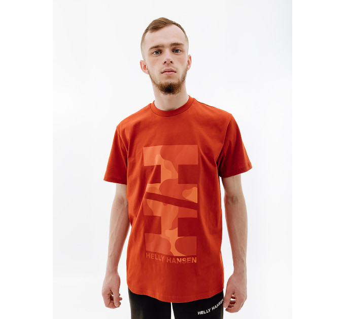 Чоловіча Футболка HELLY HANSEN MOVE COTTON T-SHIRT Помаранчевий XL (7d53976-308 XL)