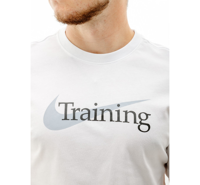 Чоловіча Футболка Nike M NK DFC TEE SW TRAINING Білий 2XL (7dCZ7989-100 2XL)
