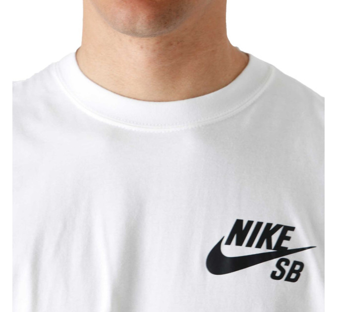 Чоловіча Футболка Nike M SB TEE LOGO LBR Білий M (7dDC7817-100 M)