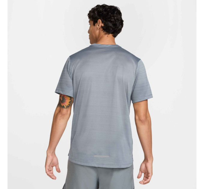 Чоловіча Футболка Nike M DF MILER SS Сірий S (7dFZ4782-065 S)